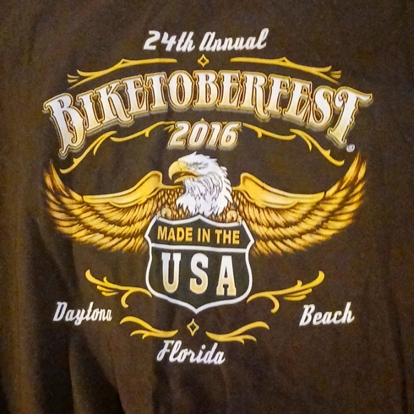 Biker Beer Fest 24th Annual 2016 Daytona Beach Florida t-shirt brand new - Picture 4 of 6